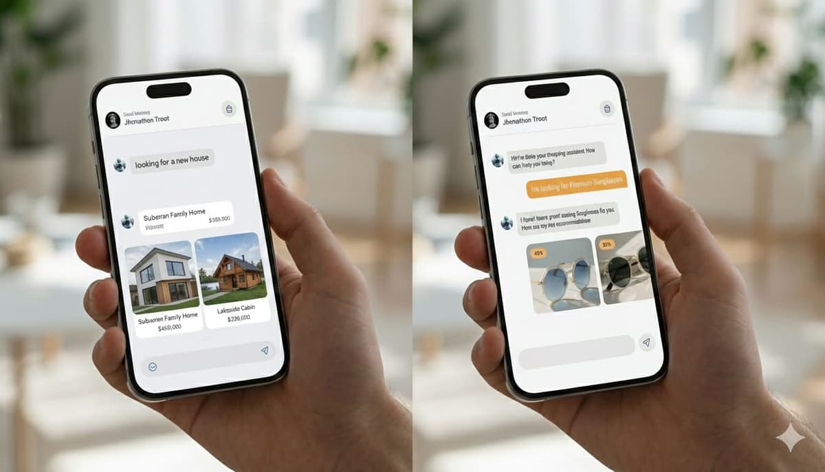 AI Assistant Interface showing chat and recommendations